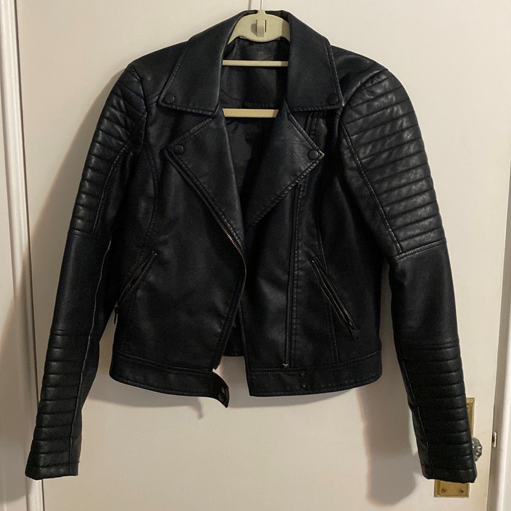 Noisy May Faux Leather Jacket